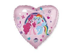 Balon cu inima din folie My Little Pony - 46 cm - 1 buc.