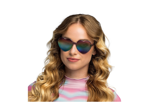 Festival ochelari de petrecere în inimi negru oglindit