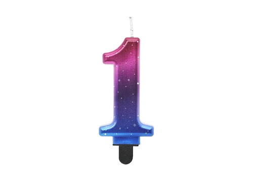 Lumânare cu numere metalice Night Sky - 1 - una