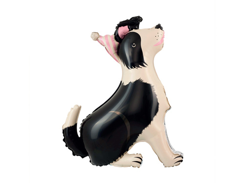 Border Collie câine în picioare balon de folie - 76x92 cm - 1 buc.