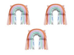 Balon folie Pastel Rainbow - 38x41 cm - 3 buc.