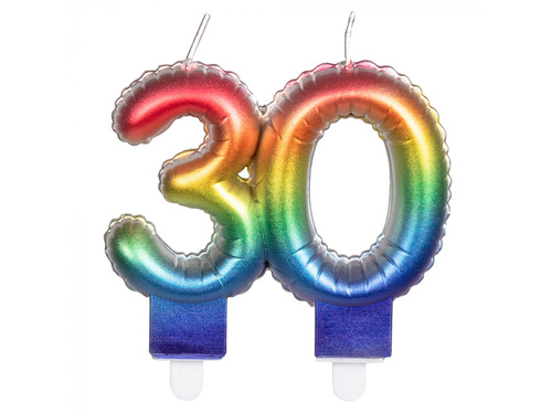 Lumânare colorată pentru cea de-a 30-a aniversare