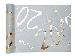 Suport de masă imprimat pentru aniversarea a 20 de ani - 30 cm x 5 m - 1 buc.