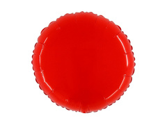 Balon rotund din folie roșie - 21" - 1 buc.