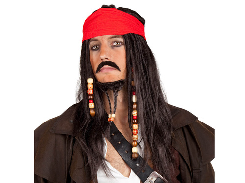 Peruca căpitan pirat - 1 buc.