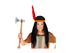 Peruca indiană cu bentiță și pană