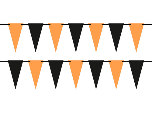 Garland banner portocaliu și negru - 500 cm