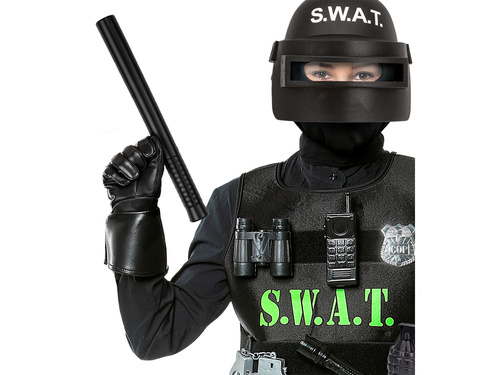 Baston de poliție negru - 29 cm - 1 buc.