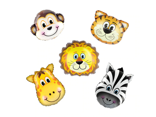 Baloane din folie Animale Safari - 5 buc.