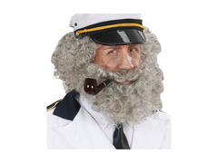 Peruca cu barbă a căpitanului, gri