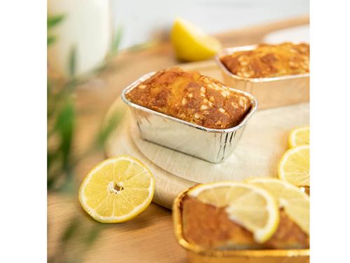 Mini forme de clătite argintii - 11 x 4 cm - 10 buc.