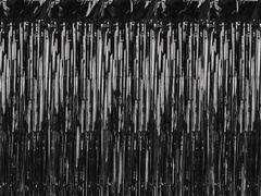 Cortina - perdea ușă negru - 100 x 200 cm