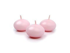 Disc plutitor pentru lumânări, 40mm, roz, 1 buc