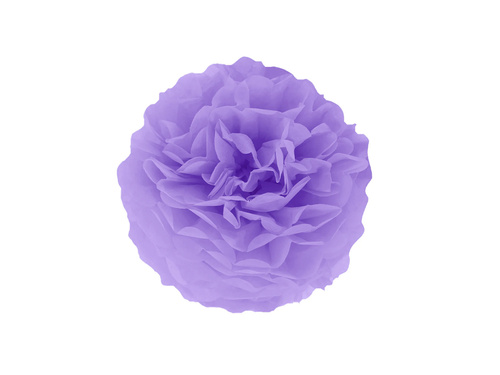 Decorațiuni florale suspendate pom pom - violet - 25 cm - 1 buc.