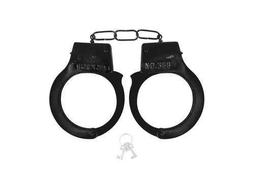 Cătușe de poliție negre - 1 buc.