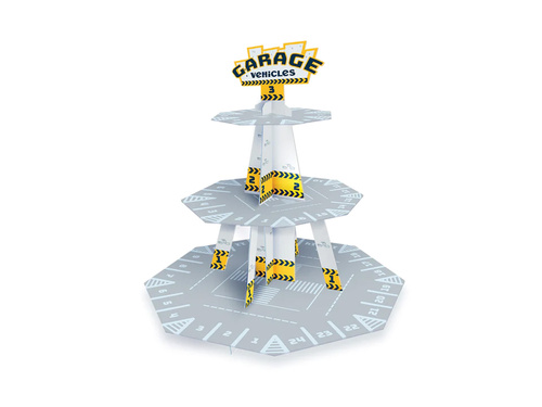 Cupcake tinsel stand Auta - 1 buc.