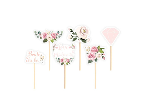 Muffin Pippers Flori pentru noaptea de găină - 6 buc.