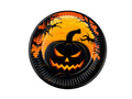 Farfurii de Halloween Dovleac întunecat - 18 cm - 6 buc.