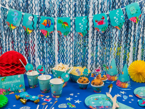 Cutii de popcorn Underwater World - 6 buc.