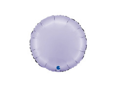 Balon rotund din folie satin liliac - 14" - 1 buc.
