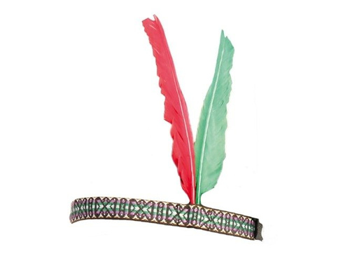 Bentiță indiană cu 2 pene - 1 buc.