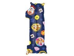 Balon din folie numărul 1 Psi Patrol - 27 cm x 66 cm - 1 buc.