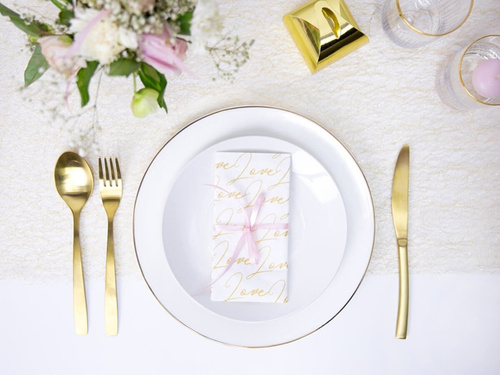 Rând de masă decor auriu - 9 m - 1 buc.