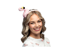 Bandană de pluș flamingo - luminoasă