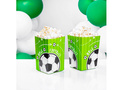 Cutii pentru popcorn Fotbal - 6 buc.