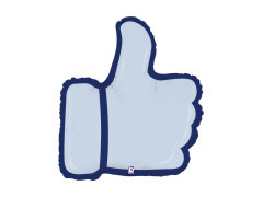 Balon din folie cu forma "Lajk" - degetul mare în sus - 24" - 1 buc.