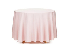 Față de masă rotundă roz murdar - 230 cm - 1 buc.