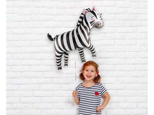 Balon cu folie Zebra - 80 x 78 cm - 1 buc.