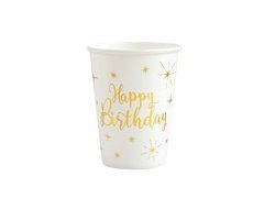 Cupe Happy Birthday - 250 ml - 10 buc.
