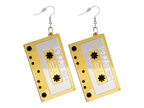 Cercei cu casetă disco - 1 pereche