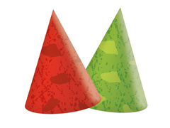 Șepci aniversare Dino - 6 buc.