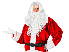 Peruca și barba lui Moș Crăciun - 1 set.