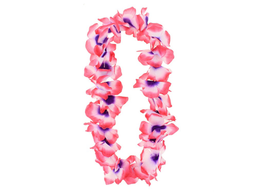 Colier ghirlandă hawaiiană flori roșii - 1 buc.