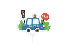 Lumânare mașină de poliție - 1 buc.