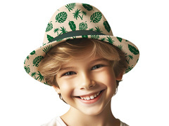 Pălărie Hawaiian Tropical Leaves pentru copii - 1 buc.