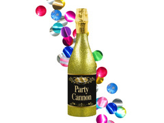 Tub de tragere Champagne - cercuri colorate confetti - 32 cm - 1 buc.