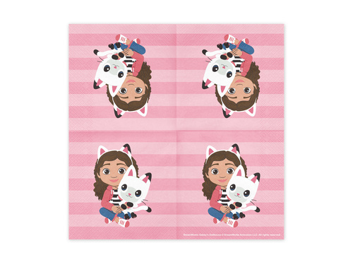 Șervețele aniversare Gabi's Cat House - 33 cm - 20 buc.