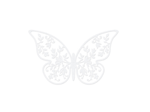 Decorațiuni din hârtie Fluturi mari - 8 x 5 cm - 10 buc.