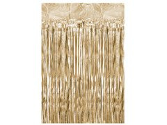 Perdea ușă - satin aur - 2,5 m x 90 cm