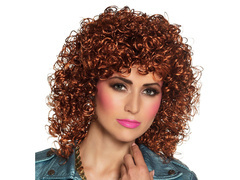Peruca permanentă maro - 1 buc.