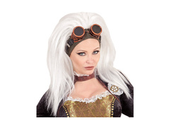 Peruca Steampunk cu ochelari
