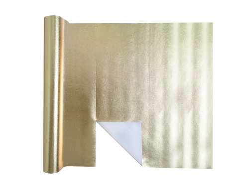 Suport de masă decorativ 3in1 - auriu metalic - 40 cm x 4,8 m - 1 buc.