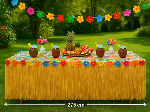 Fustă hawaiiană cu flori - 1 buc.