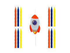 Lumânări aniversare Cosmos - 13 buc.