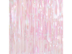 Perdea - perdea ușă alb holografic - 100 x 250 cm