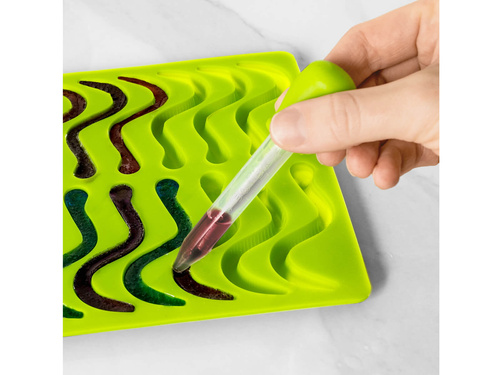 Viermi modelatori pentru jeleuri, gheață, ciocolată